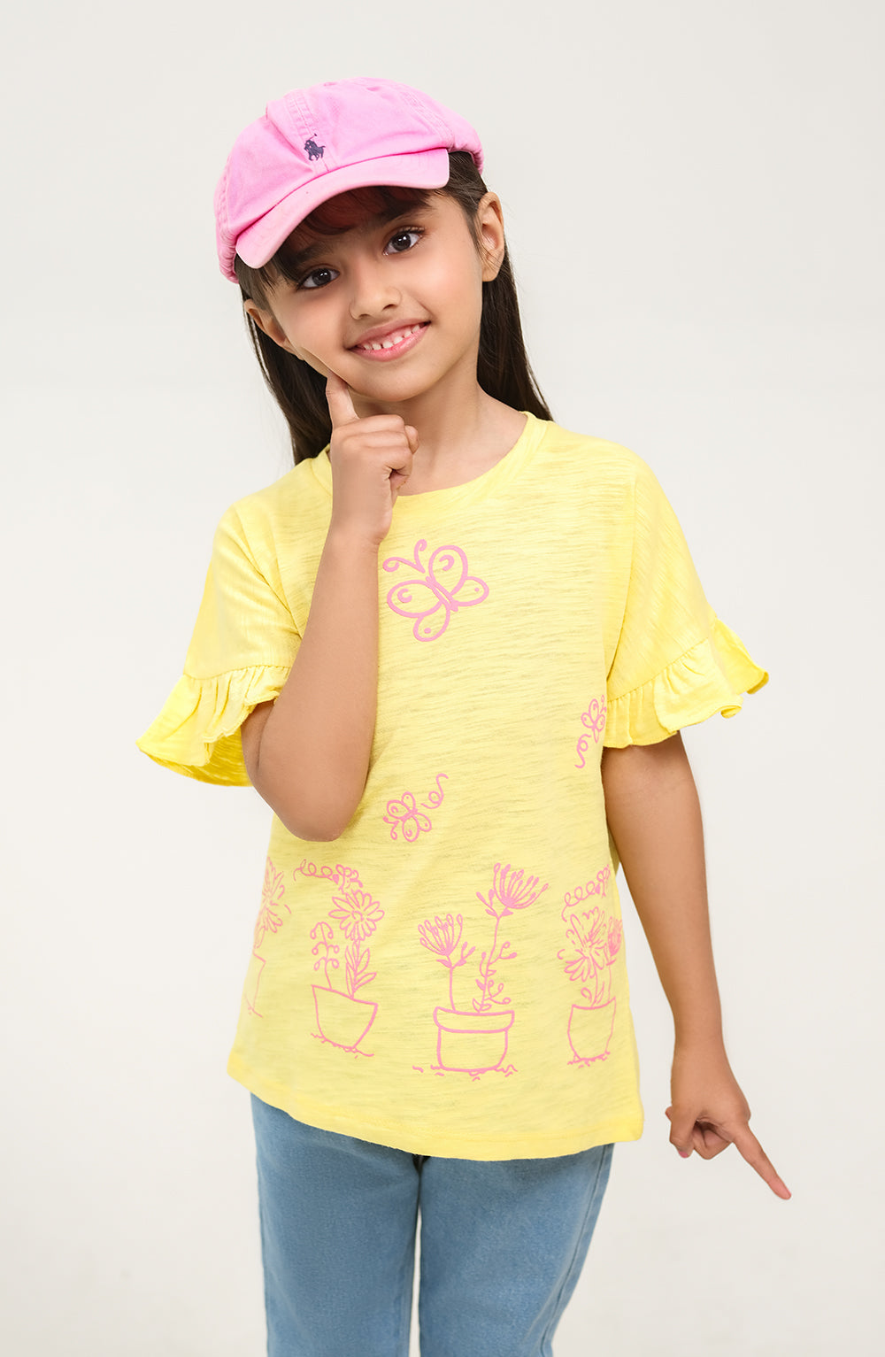 Girls Floral Boxy Top