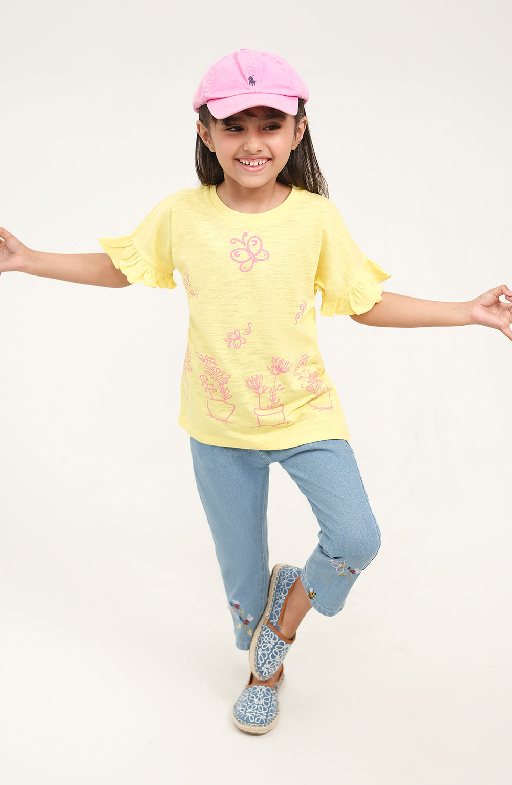 Baby Girls Floral Boxy Top - IGKT701125
