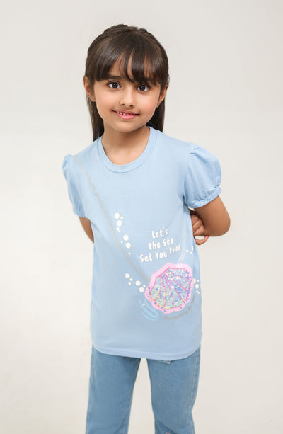 Girls Knitwear T-Shirt