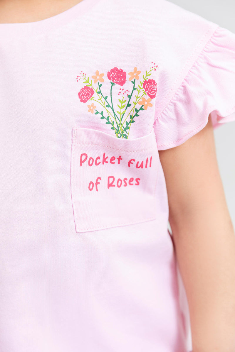 Girl Printed Tee - IGKT703326