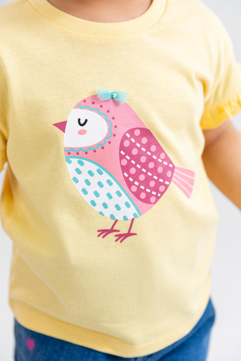 Girl Printed Tee - IGKT704326