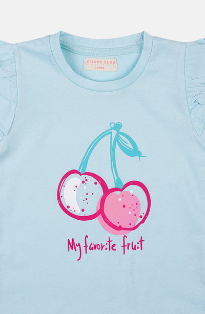 Cherry Print T-Shirt - IGKT905323 - Shop Now at Leisure Club