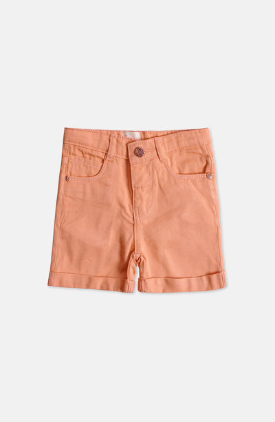 Basic Peach Shorts - IGNDS701123 - Shop Now at Leisure Club