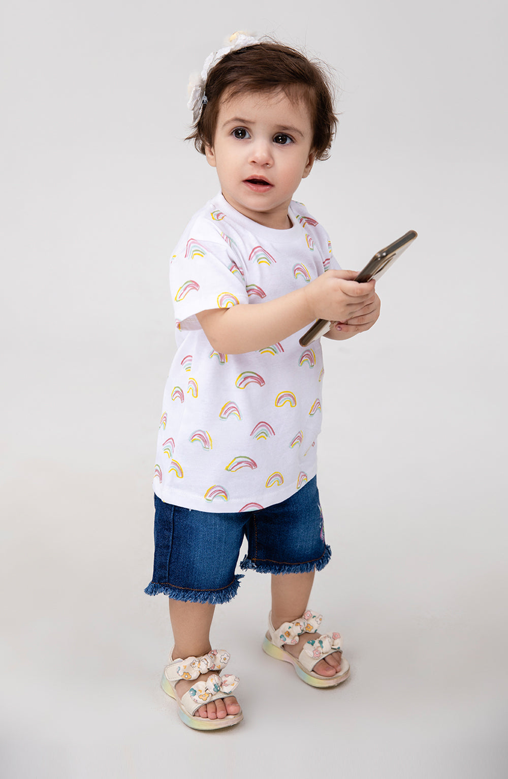 Baby Girls Rainbow Co-Ord Set-IGSU705125