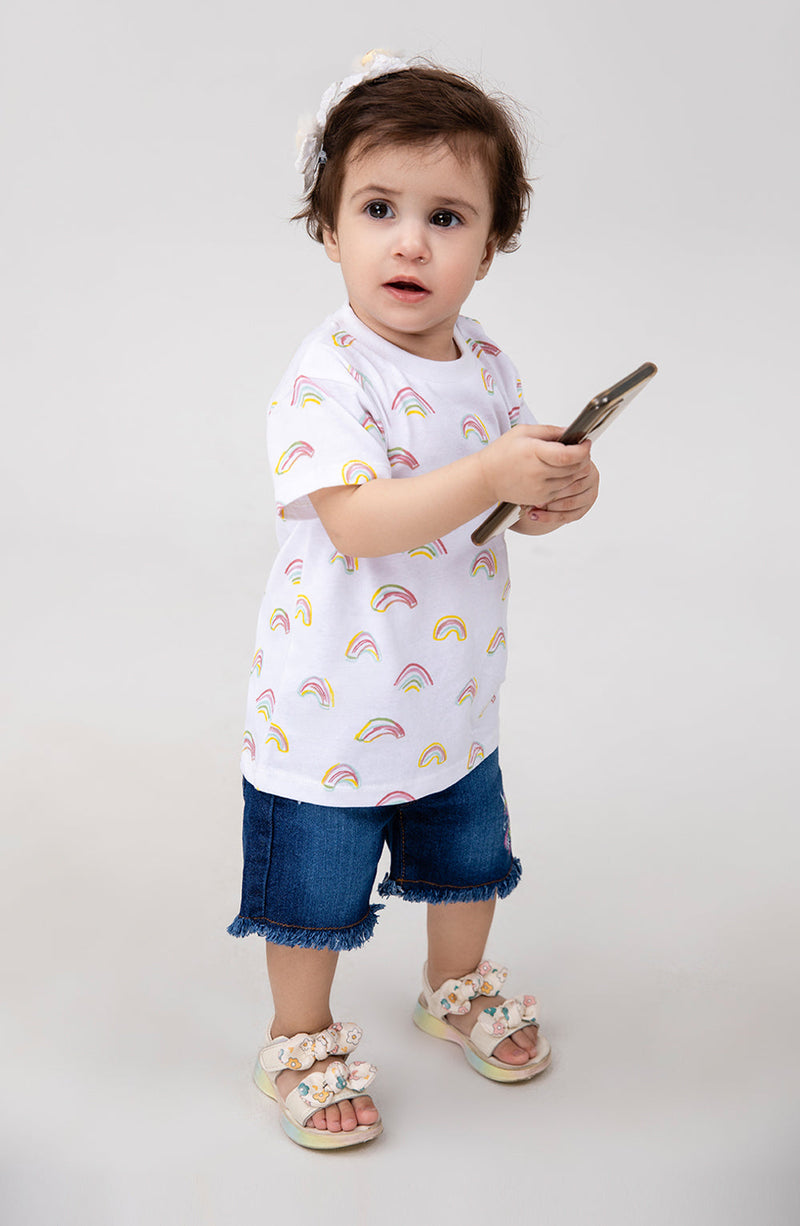 Girls Rainbow Co-Ord Set - IGSU705125 - Shop Now at Leisure Club