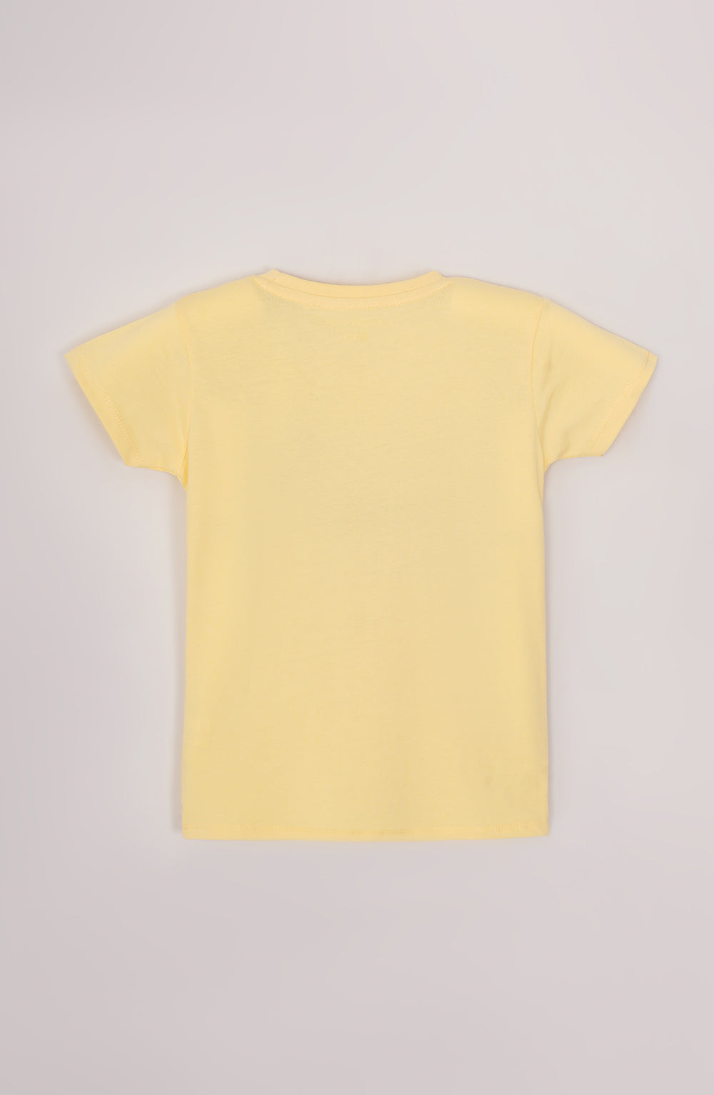 Girls Printed Tee With Denim Short
