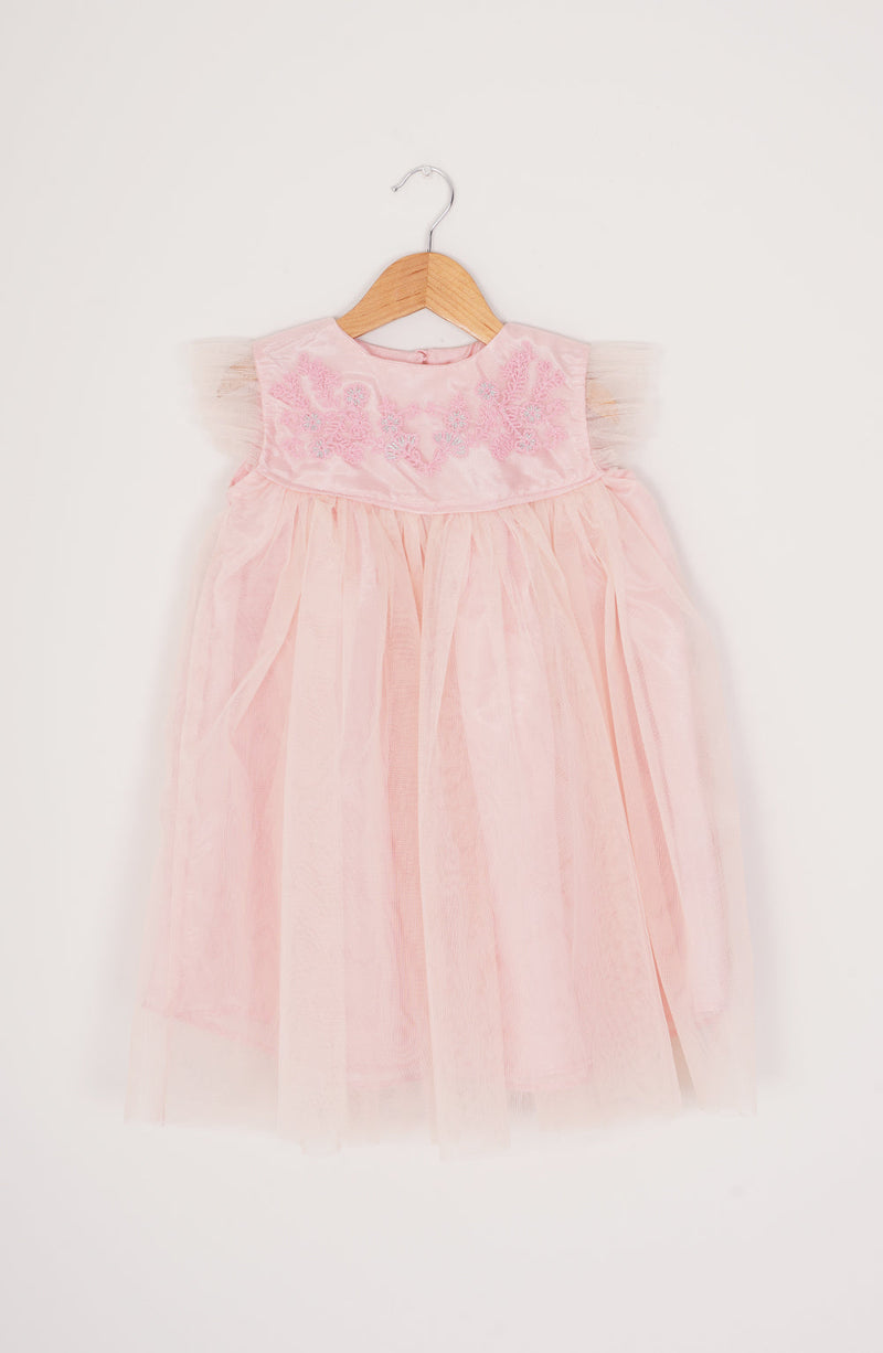 Girls Tilla Thread Embroidered Dress - IGWD700125 - Shop Now at Leisure Club