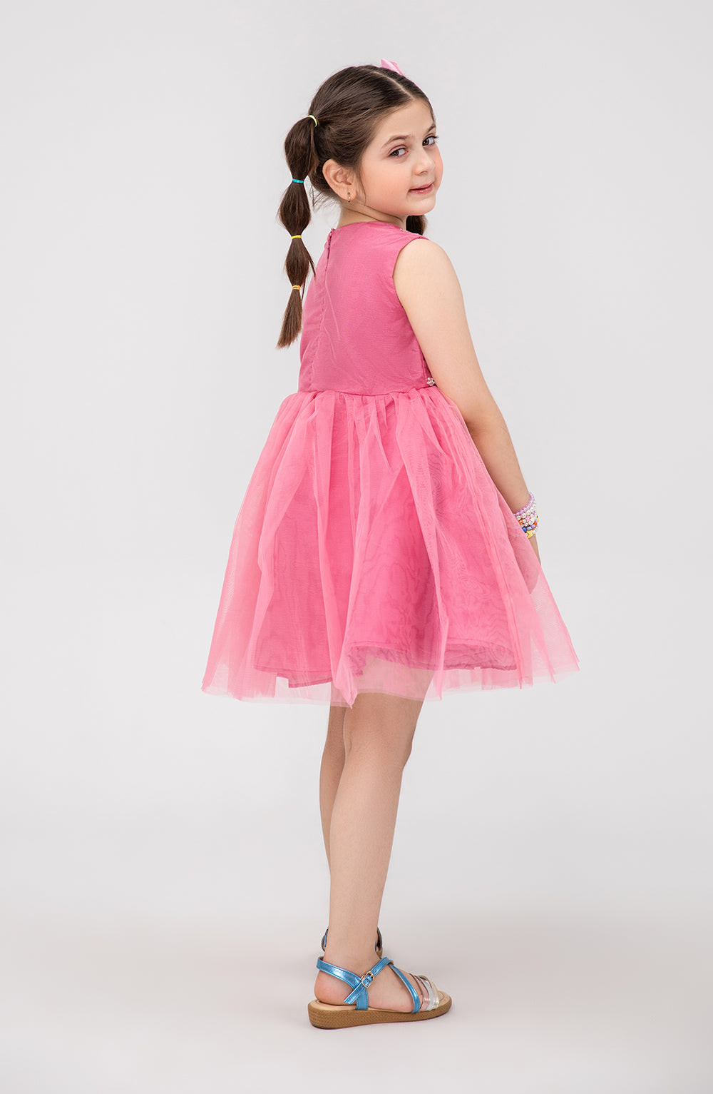 Girls Tilla Floral Embroidered Dress