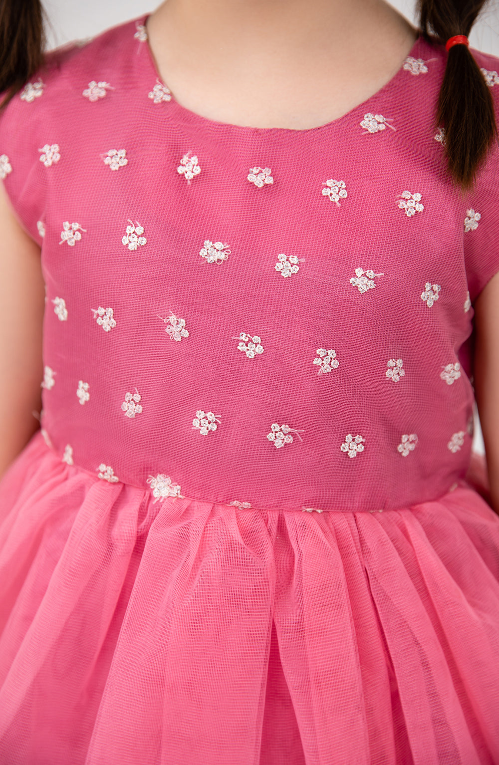 Girls Tilla Floral Embroidered Dress