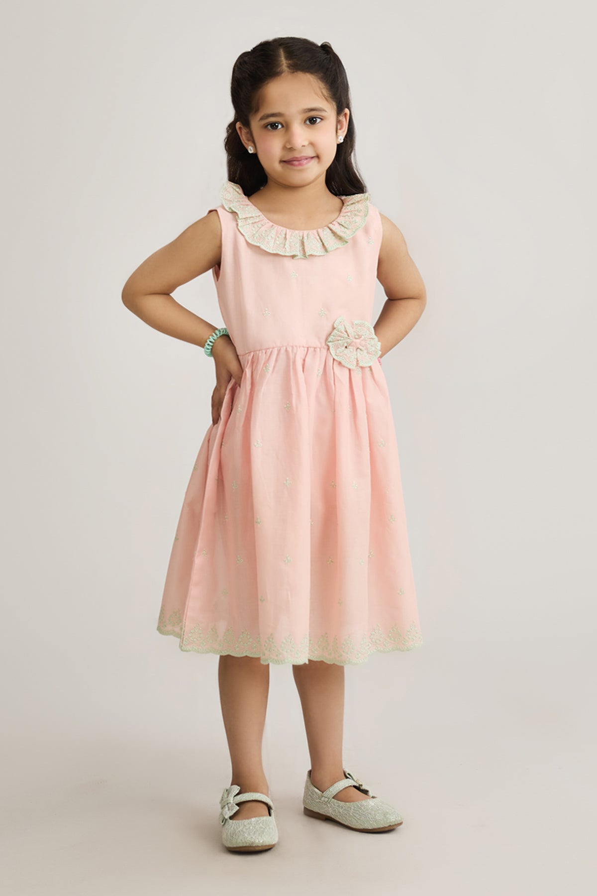Girls Schiffli Suit - IGWD713125 - Shop Now at Leisure Club