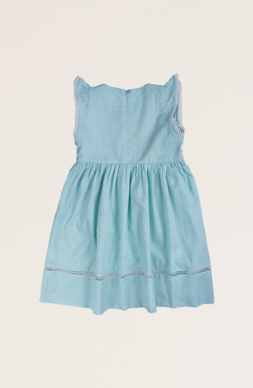 Girls Jacquard Laced Dress