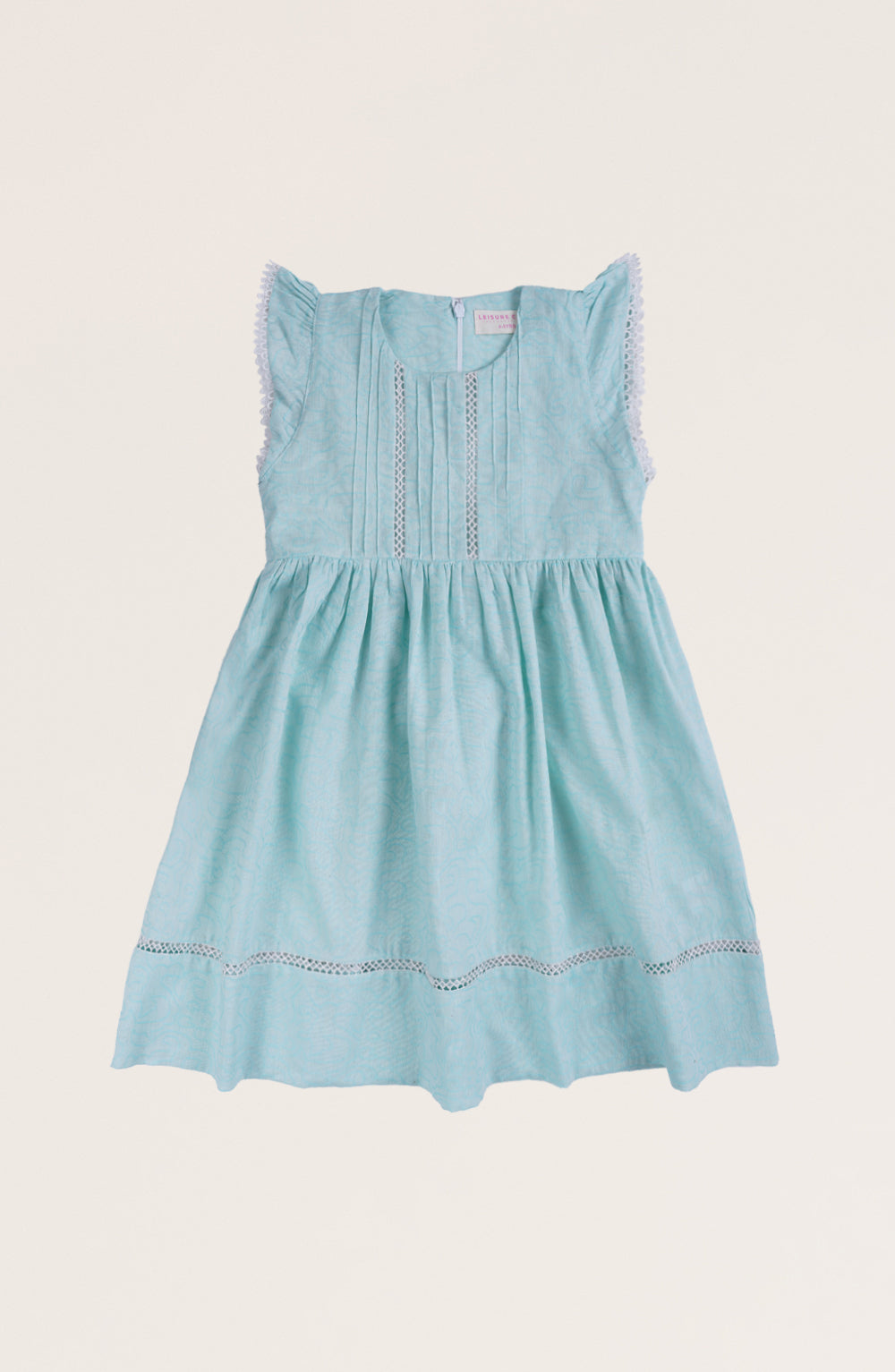 Girls Jacquard Laced Dress