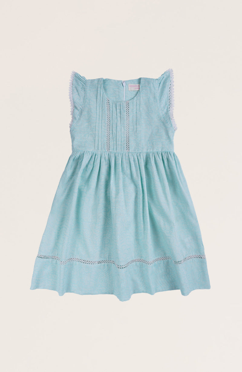 Girls Jacquard Laced Dress - IGWD716325 - Shop Now at Leisure Club