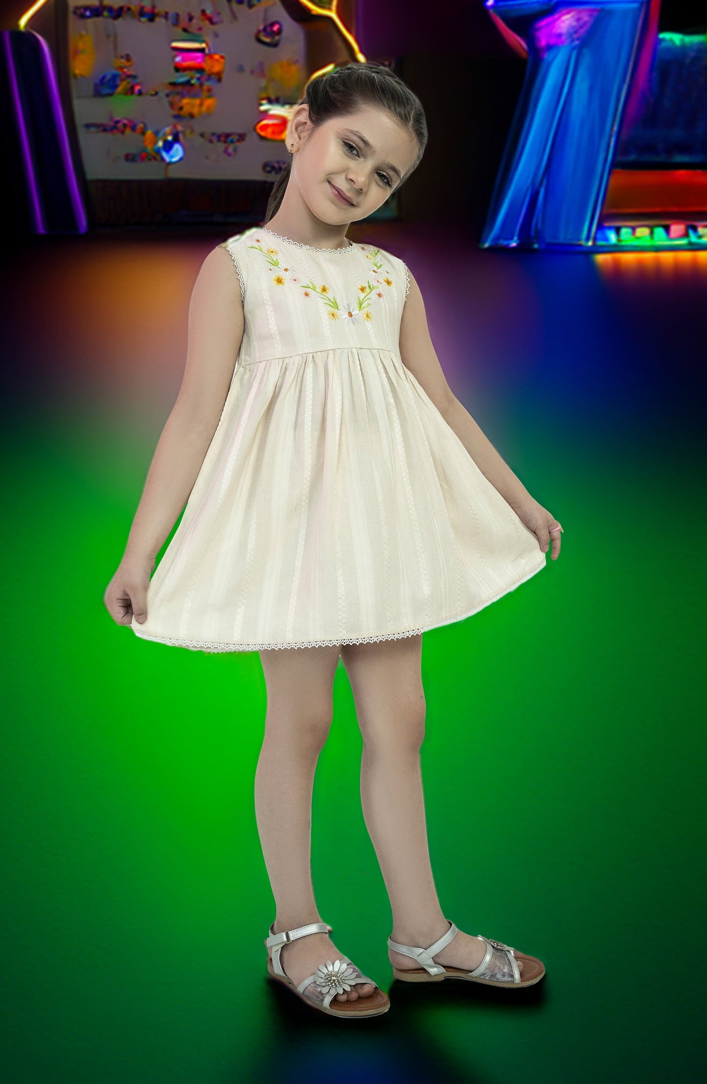 DAISY EMB DRESS