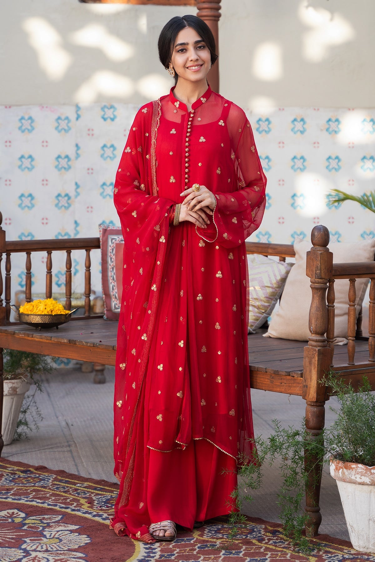 3 Piece - Embroidered Chiffon Suit - KPE24-P2906-106 - Shop Now at Kayseria