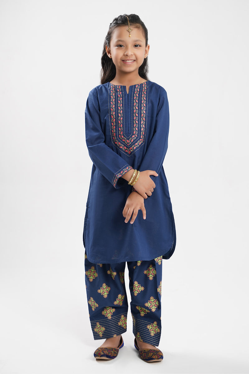 Mahira Blue 2 Piece Suit - KPL01126