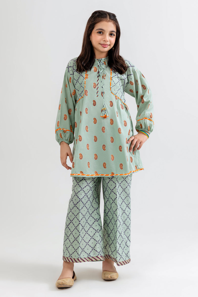 Paisly Printed Suit - KPL21126