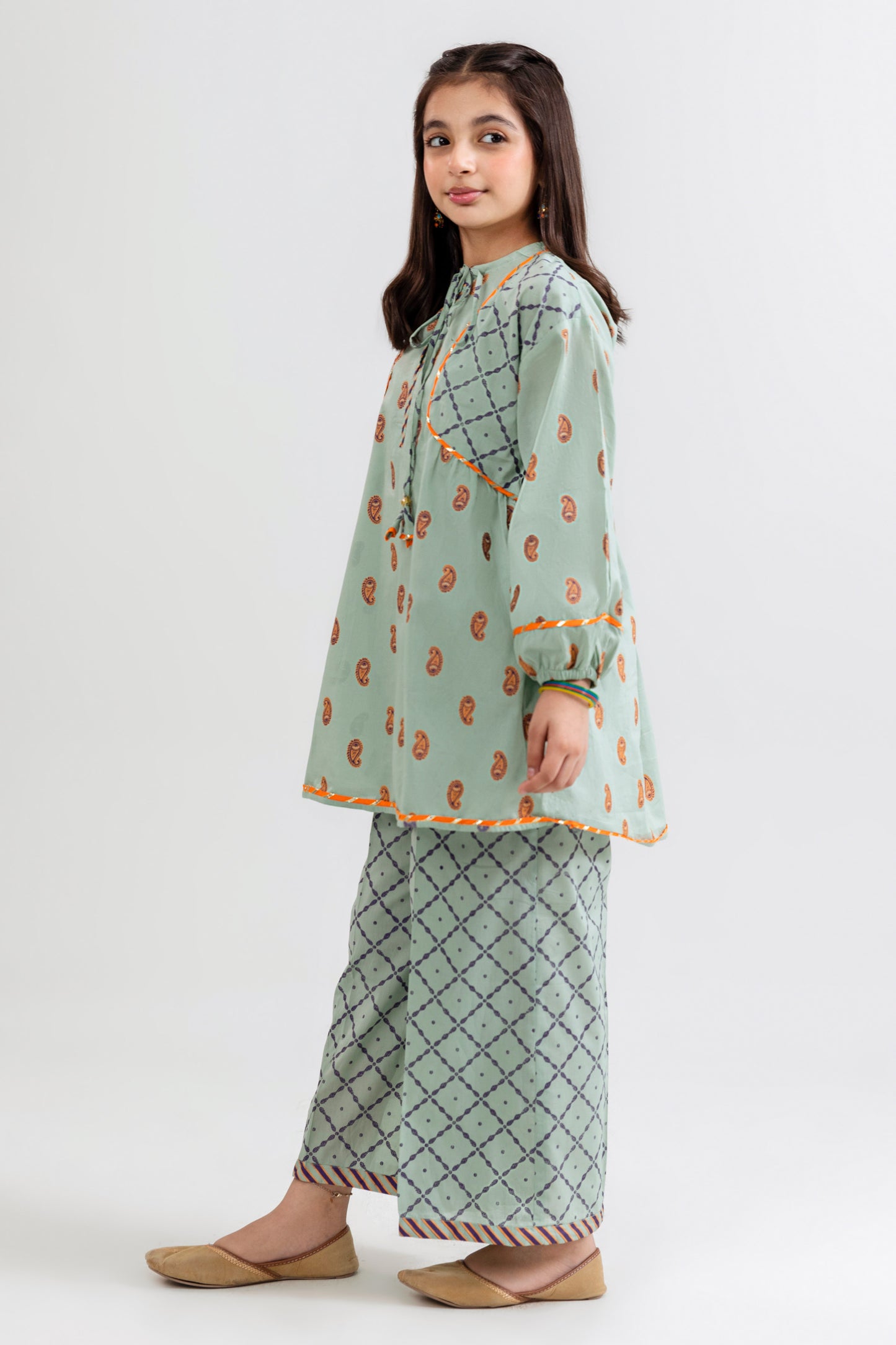 Paisly Printed Suit - KPL21126