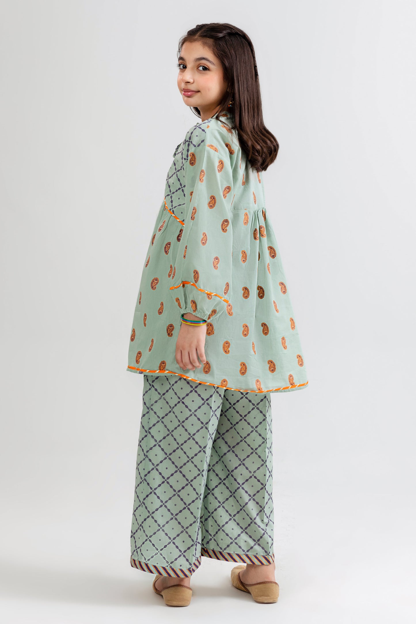 Paisly Printed Suit - KPL21126