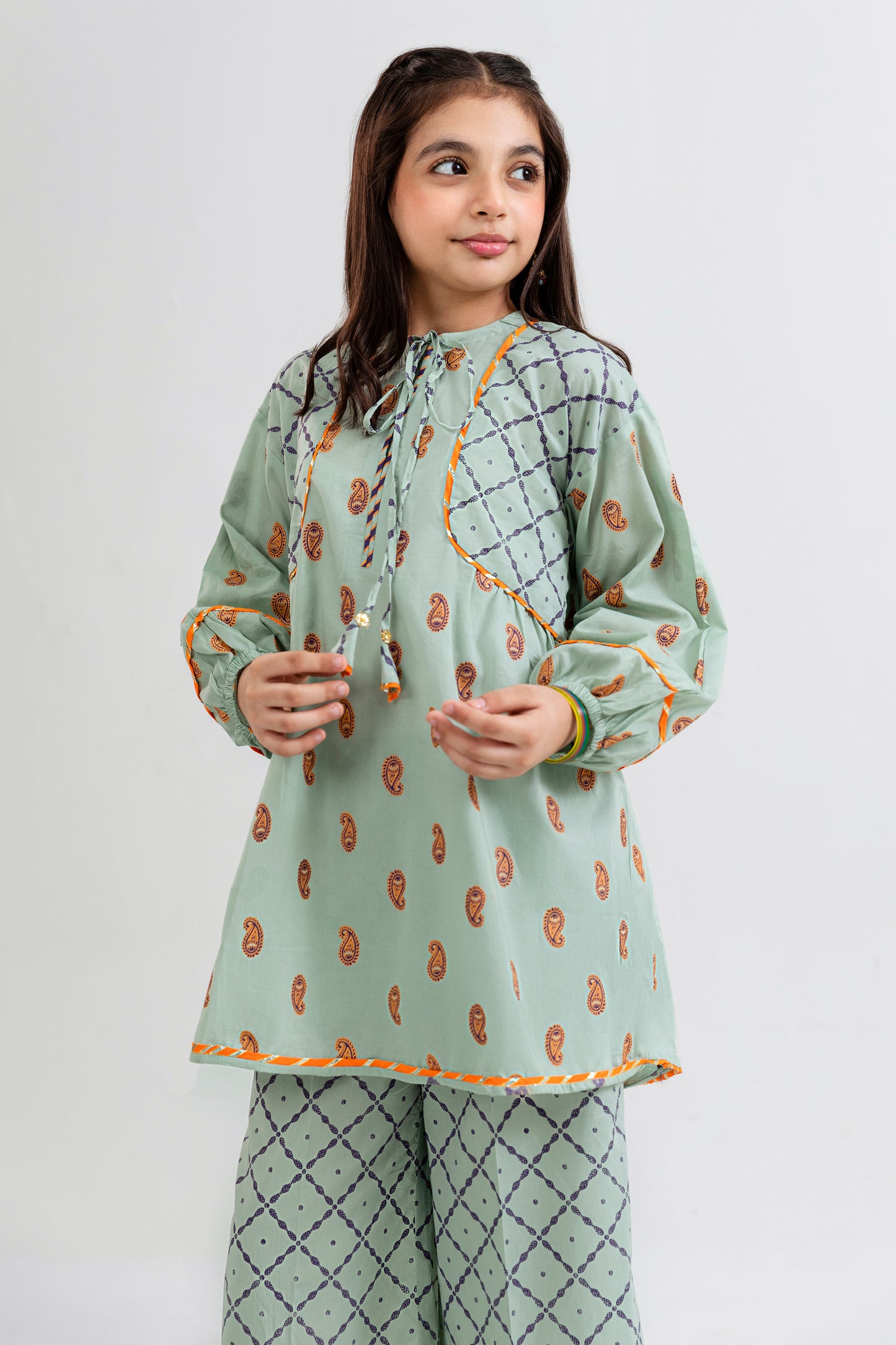 Paisly Printed Suit - KPL21126