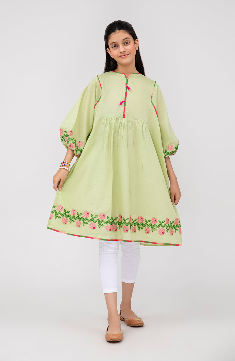 Girl Pink Rose 1 Piece Shirt-KPL700125
