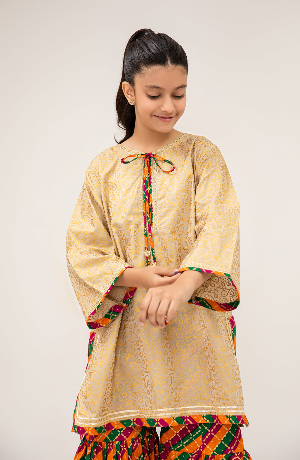 Girls Whimsical Kashmir 2 Piece Suit