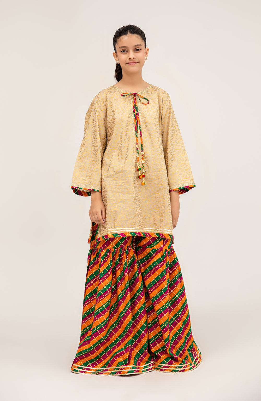 Girls Whimsical Kashmir 2 Piece Suit