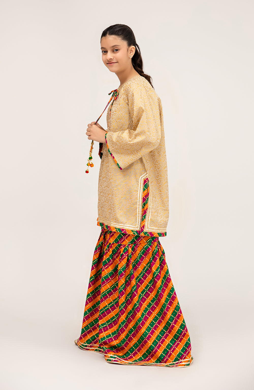 Girls Whimsical Kashmir 2 Piece Suit