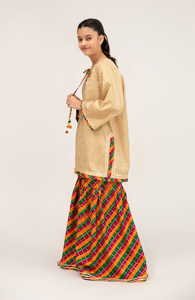 Girls Whimsical Kashmir 2 Piece Suit