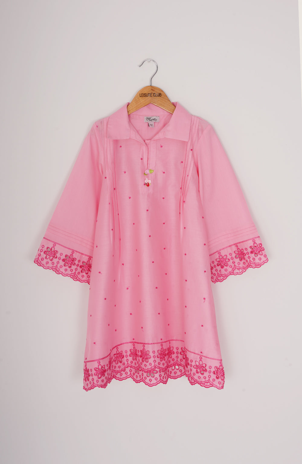 Girl Whimsical Pink 2 Piece Suit