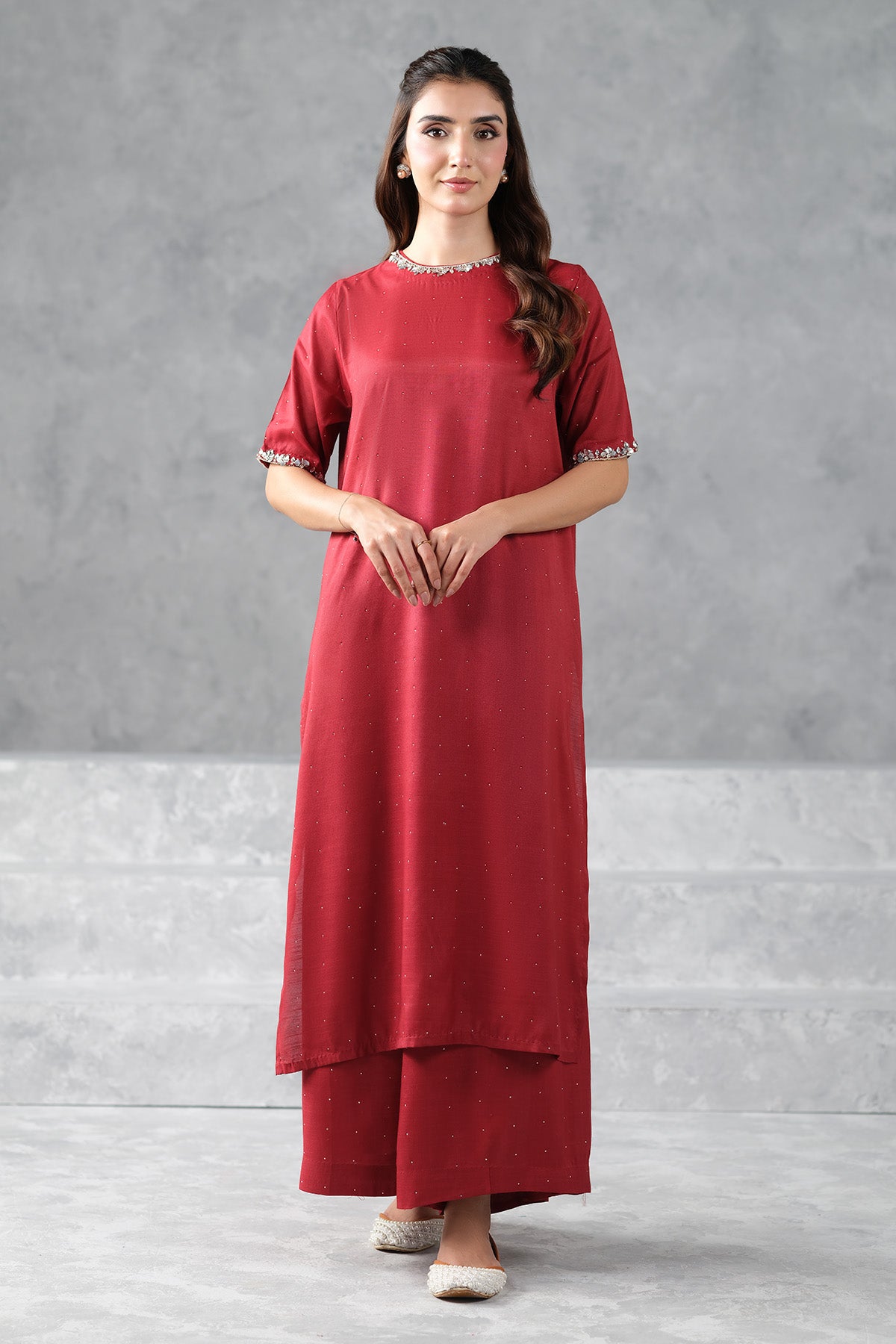 RAW SILK | EMBROIDERED