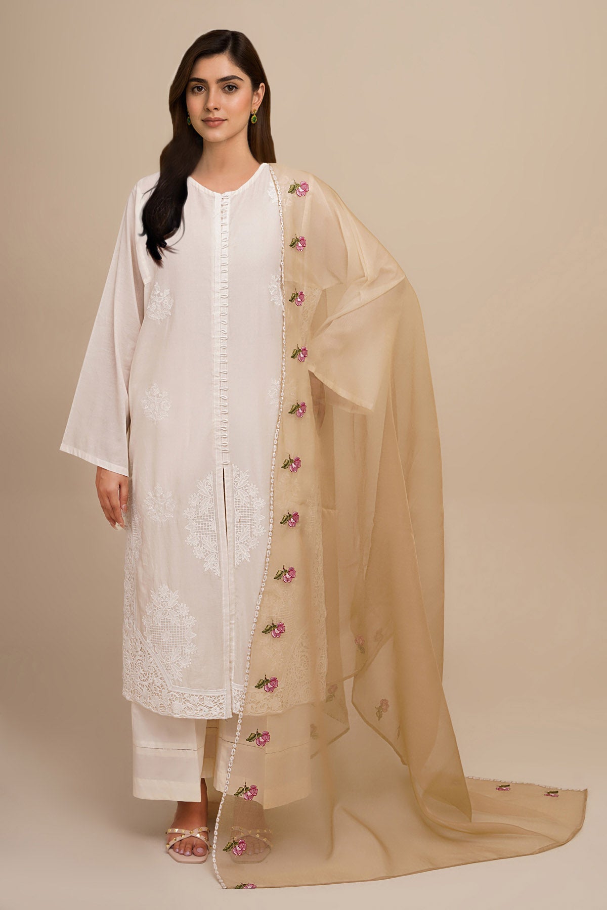 3 Piece - Embroidered Lawn Suit - KPS25-P3514 - Shop Now at Kayseria