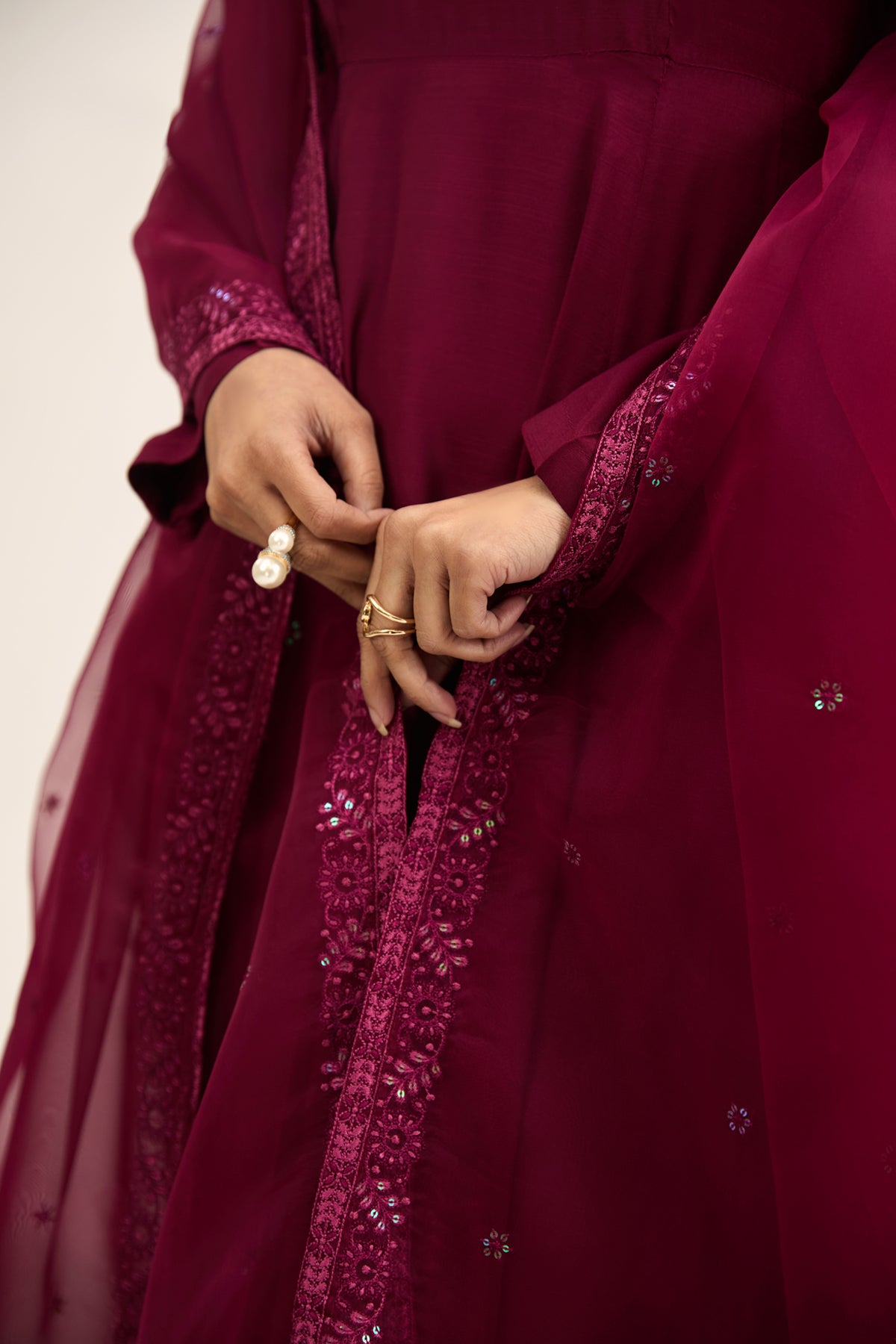 RAW SILK  |  EMBROIDERED