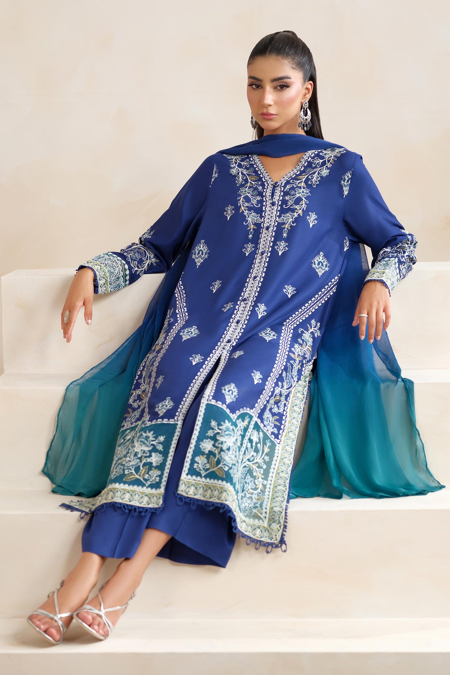 RAW SILK | EMBROIDERED