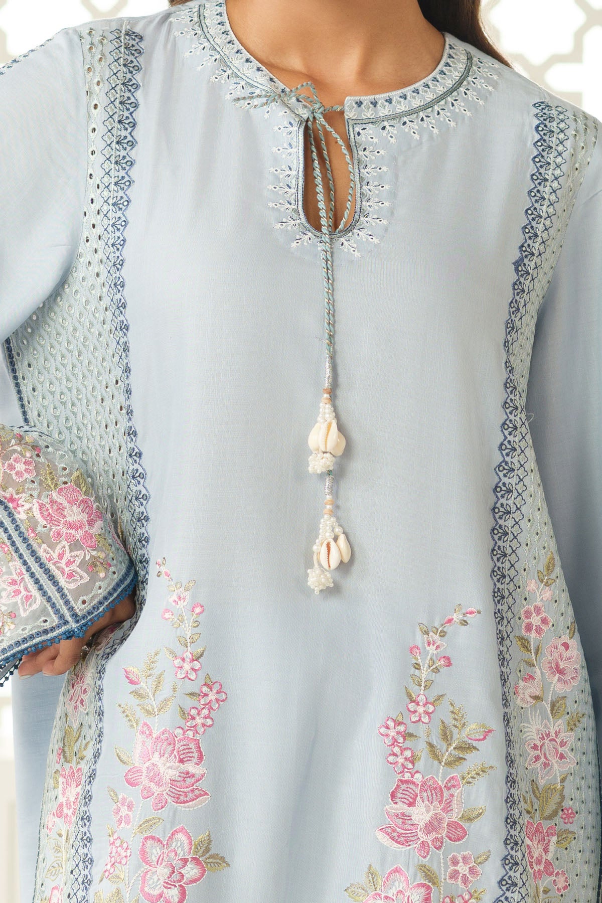 RAW SILK | EMBROIDERED