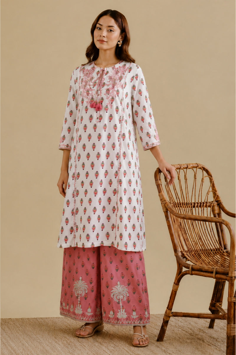RAW SILK | EMBROIDERED