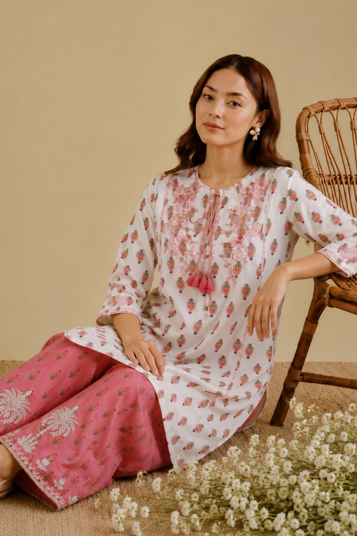 RAW SILK | EMBROIDERED