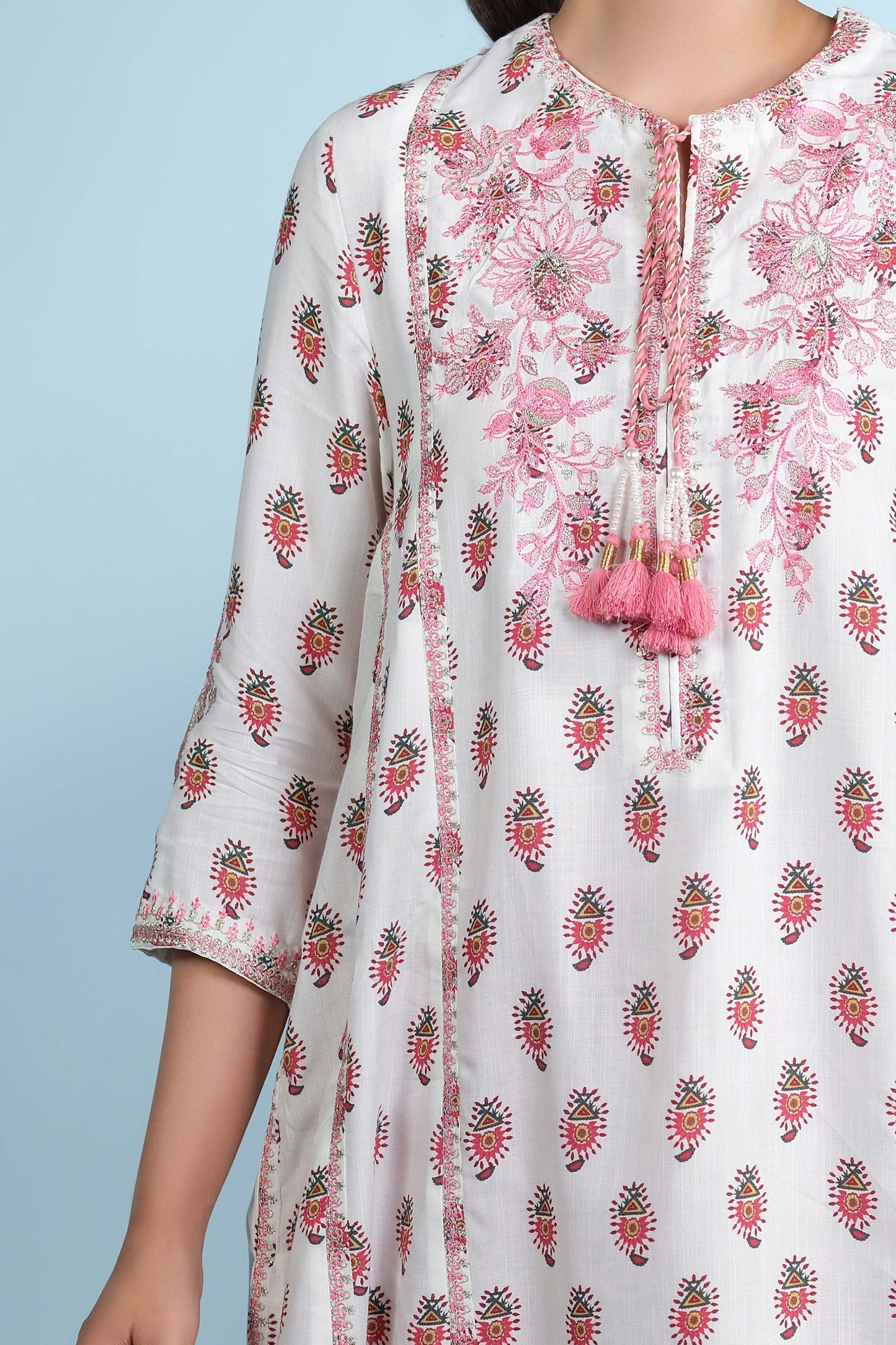RAW SILK | EMBROIDERED