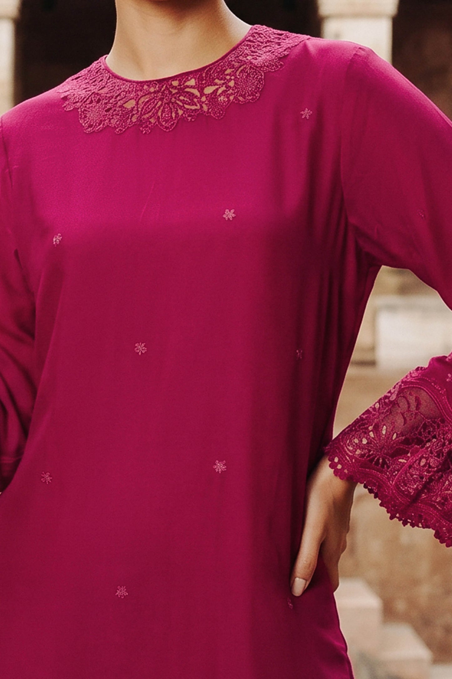RAW SILK | EMBROIDERED