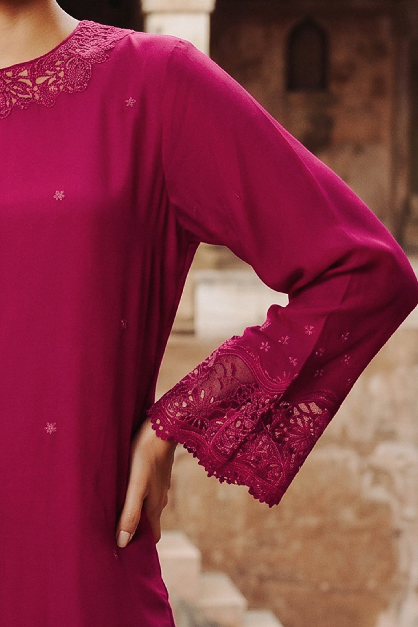 RAW SILK | EMBROIDERED