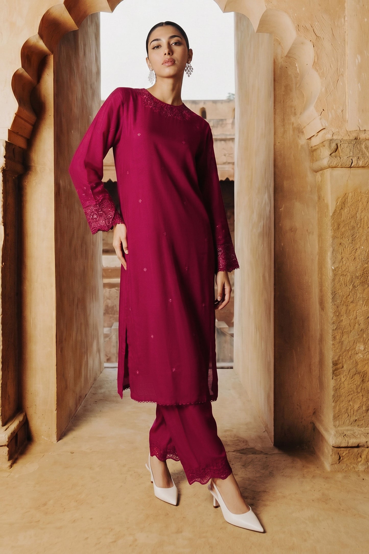 RAW SILK | EMBROIDERED