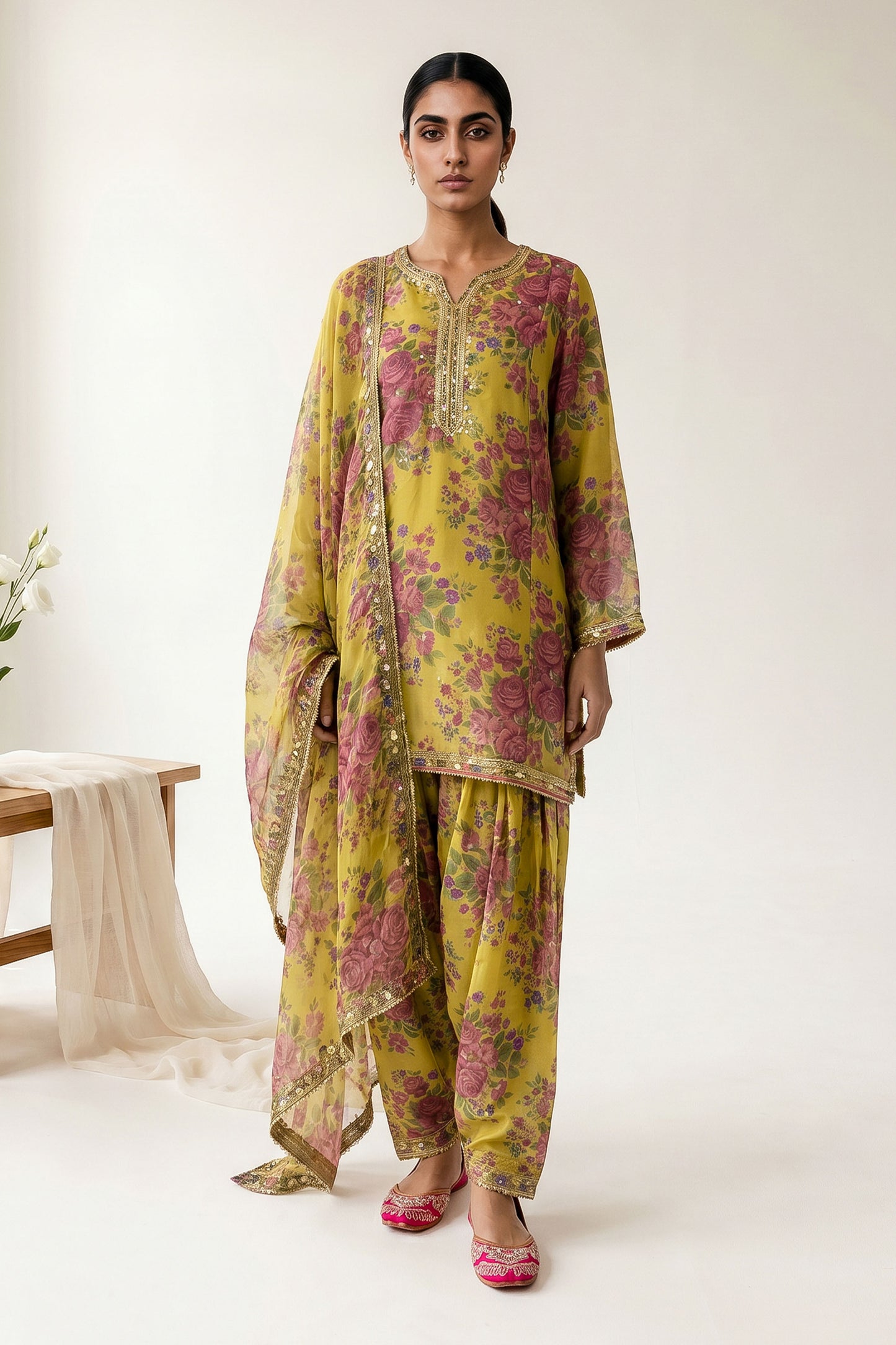 RAW SILK | EMBROIDERED