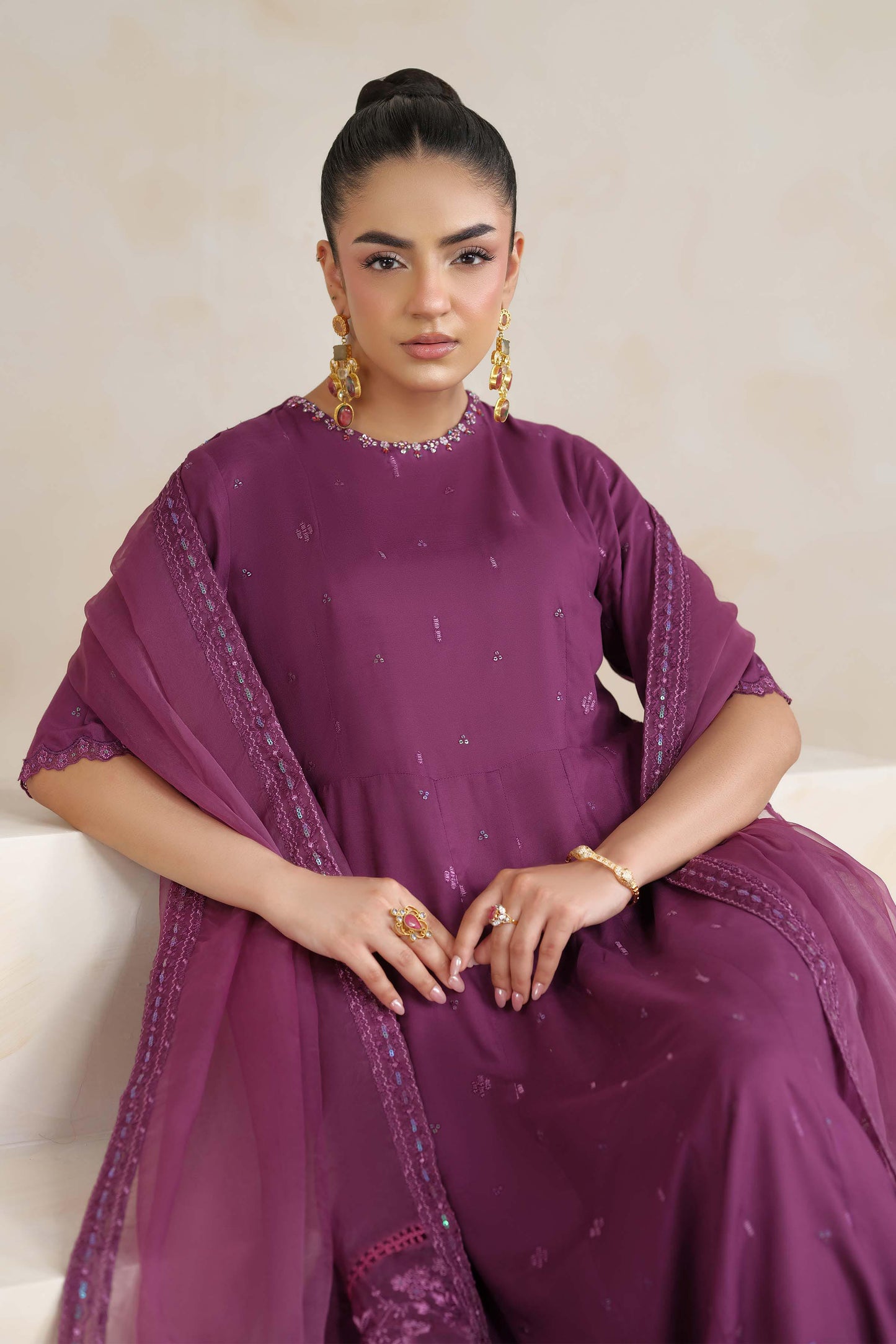 RAW SILK | EMBROIDERED