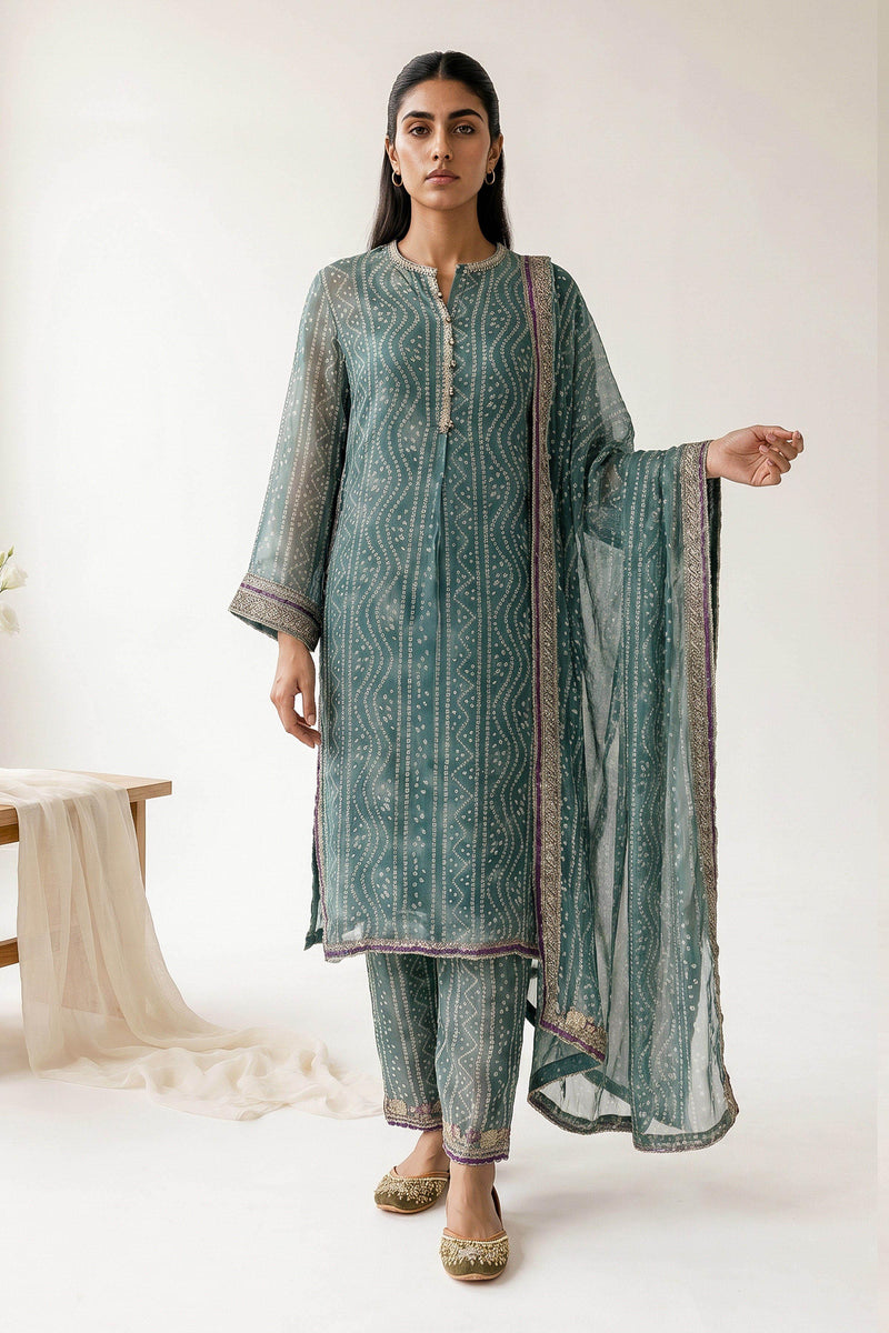 CRINKLE CHIFFON | EMBROIDERED