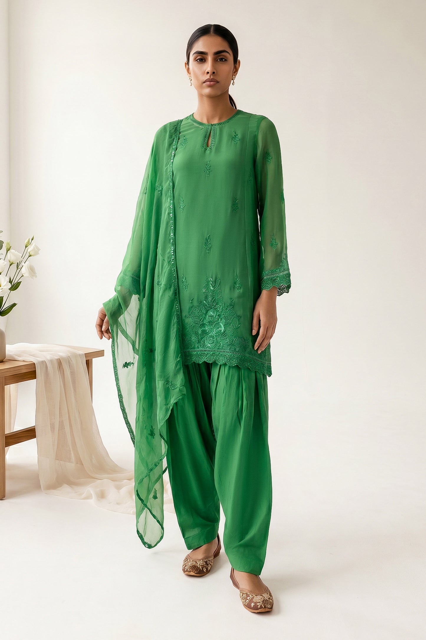 CHIFFON | EMBROIDERED