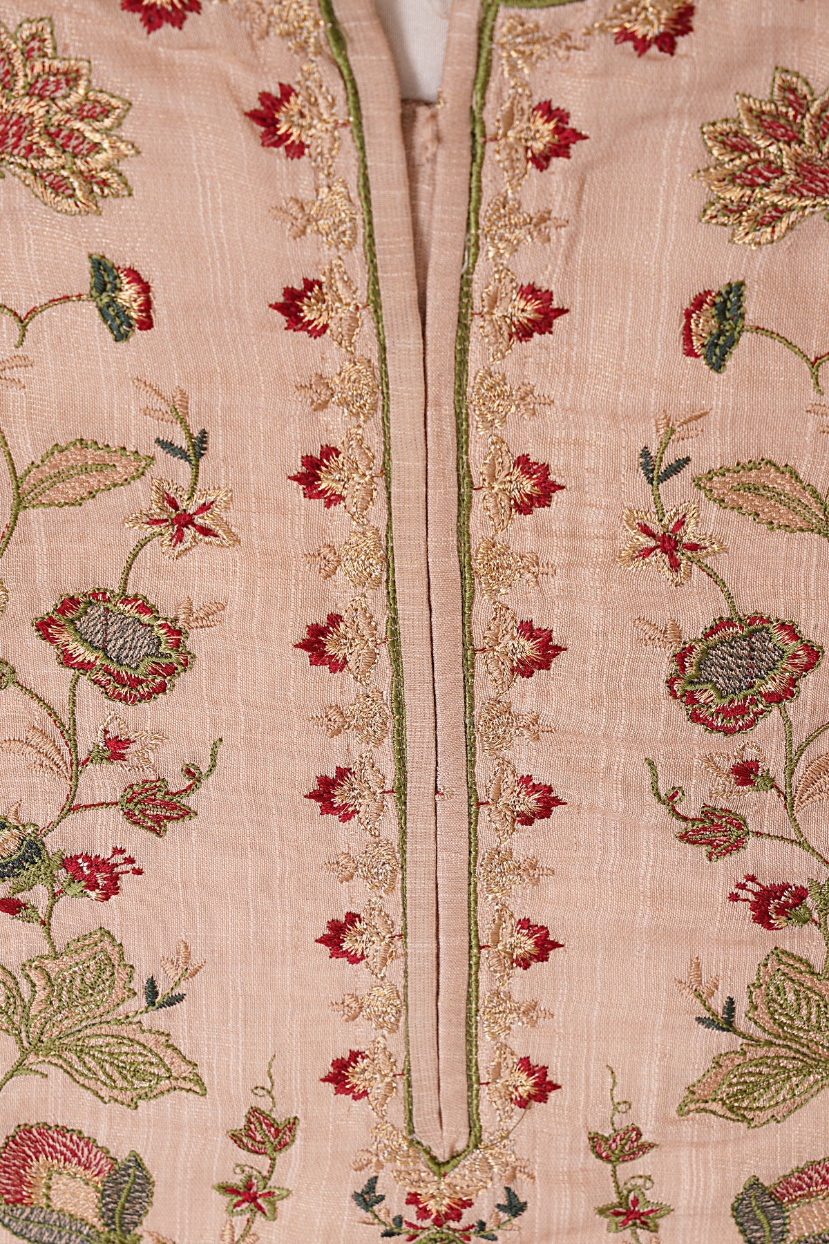 2 Piece - Embroidered Zari Slub Suit - KPW24-P3008-8