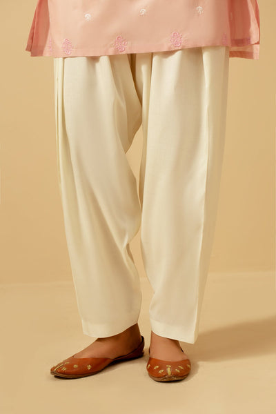 Dyed Linen Shalwar - KPW24-P3071-71 - Shop Now at Kayseria