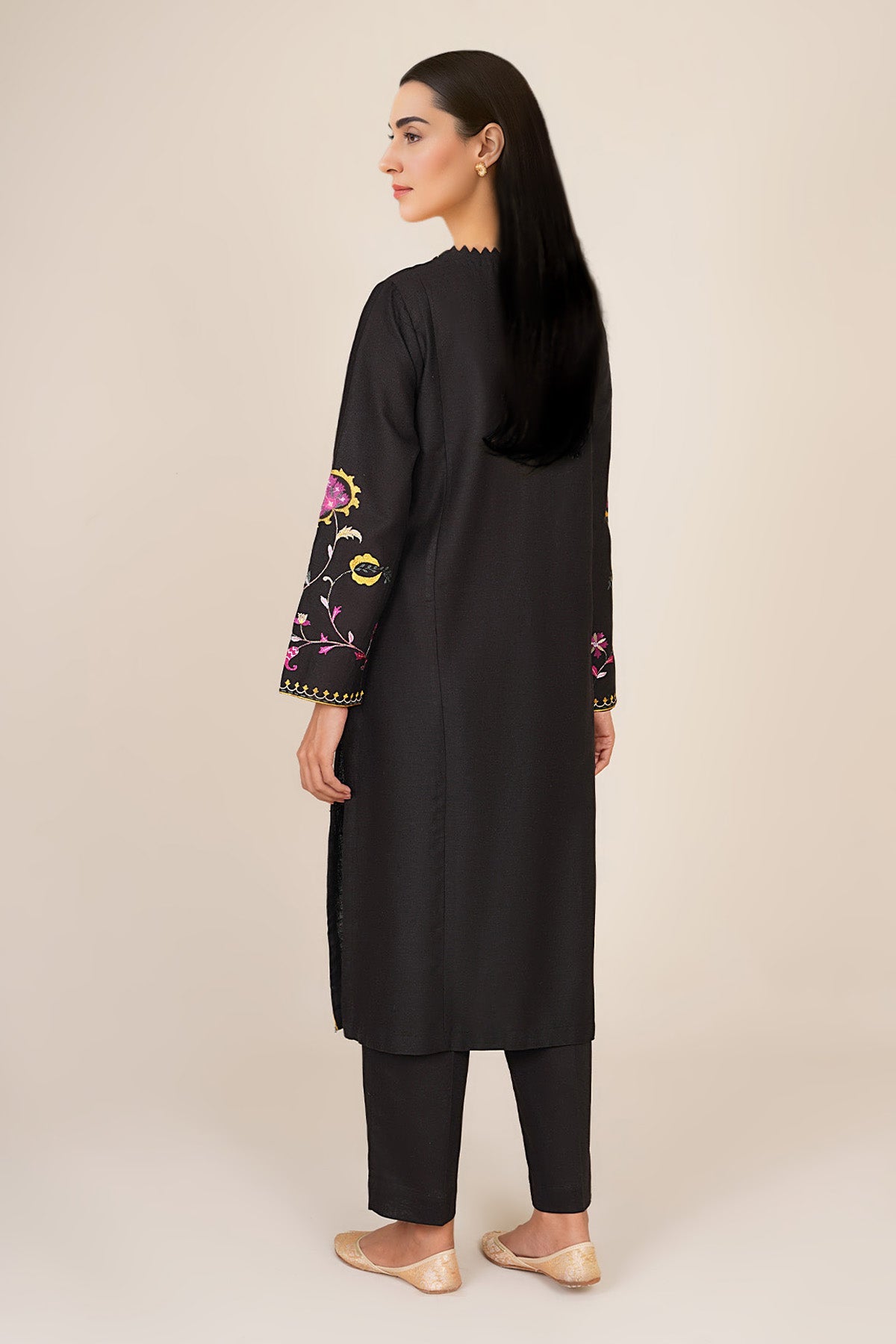 2 Piece - Embroidered Cotton Karandi Suit - KPW24-P3074-74