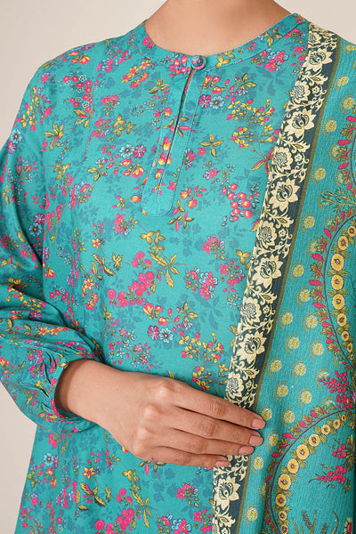 3 Piece - Printed Khaddar Suit - KPW24-P3109-109