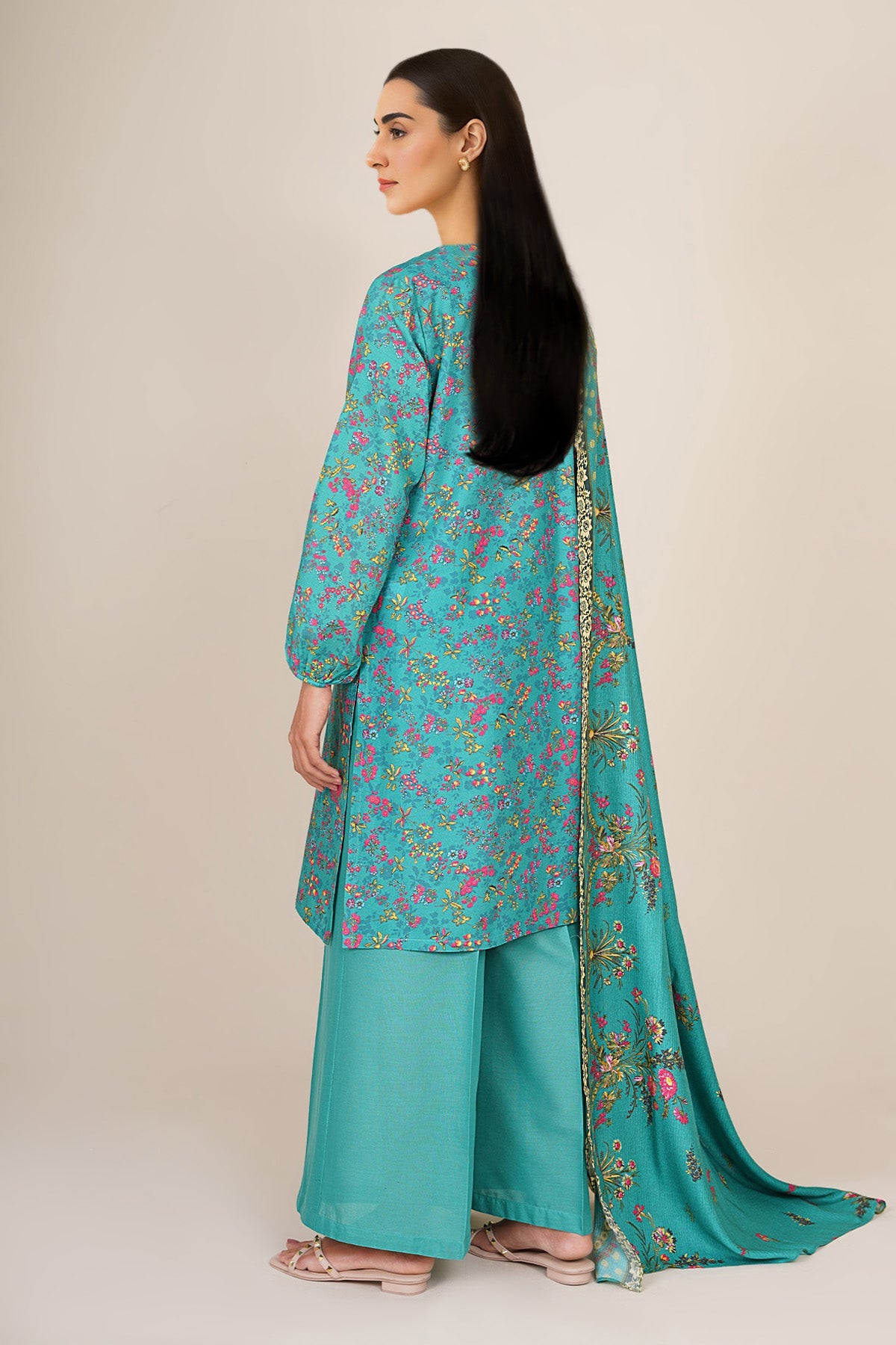 3 Piece - Printed Khaddar Suit - KPW24-P3109-109